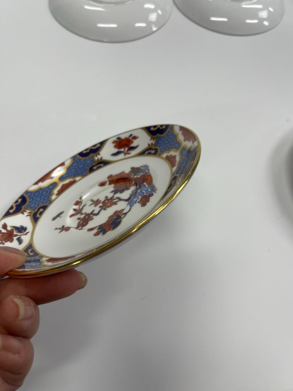 Spode Shima Y8172 Vintage Bone China 4 Cup & Saucer Sets England - Picture 7 of 15